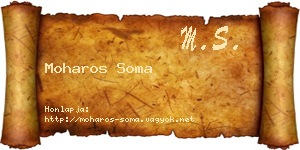 Moharos Soma névjegykártya
